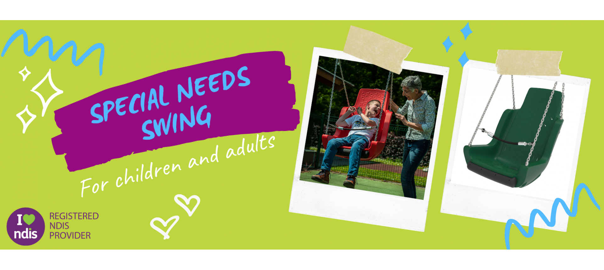Special Needs Play Equpment adaptive swings, therapy swings, adult disabled swings and a huge